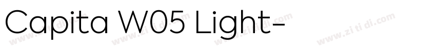 Capita W05 Light字体转换